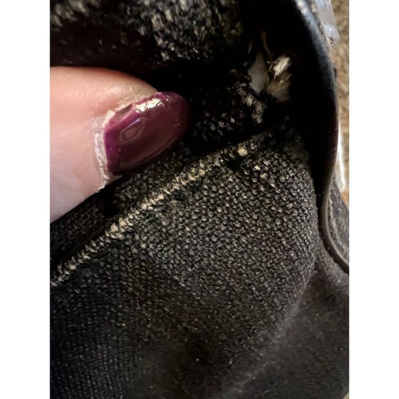 Vintage Aigner Black Denim Handbag - Picture 5 of 7